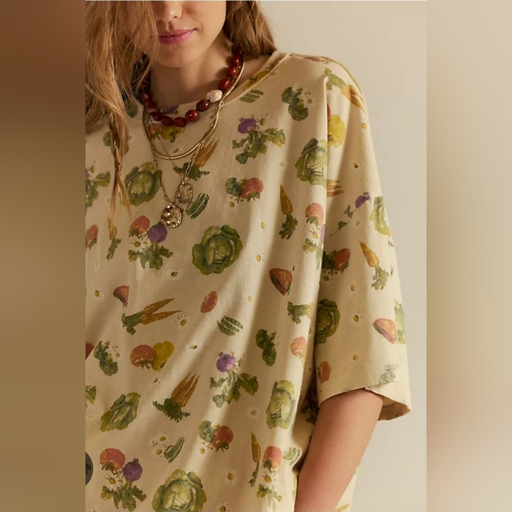Free People We The Free Printed Devon Tee - Picture 2 of 9